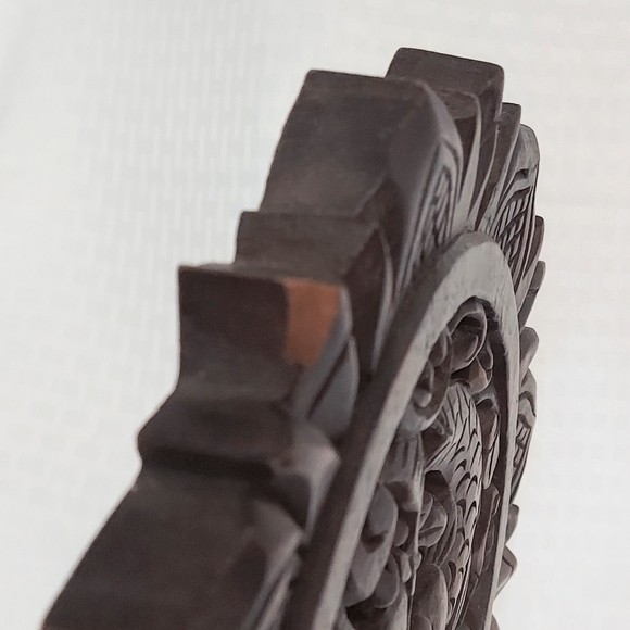 Wooden Fish Sculpture On Stand Home Decor - Picture 8 of 8